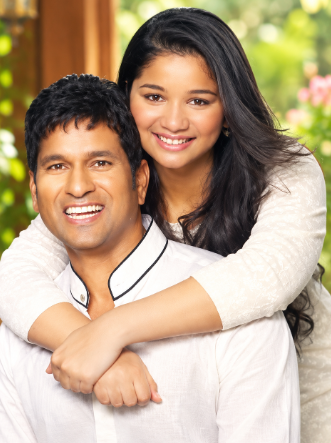 Sara Tendulkar with father Sachin Tendulkar