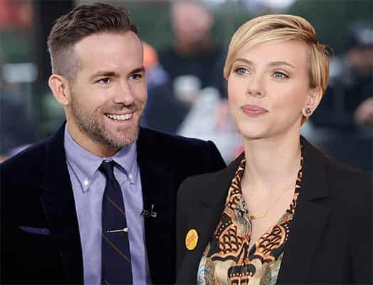 Scarlett Johansson and her former husband Ryan Reynolds