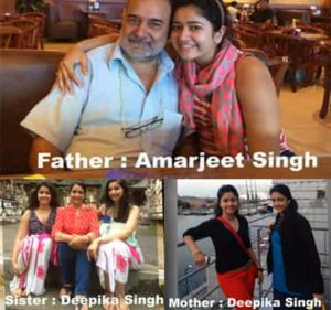 Poonam Bajwa with her Family Poonam Bajwa with her Family