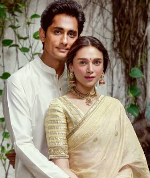 Aditi Rao and her husband Hydari Siddharth Aditi Rao and her husband Hydari Siddharth