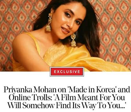 Priyanka Arul Mohan in Made in Korea (2026)
