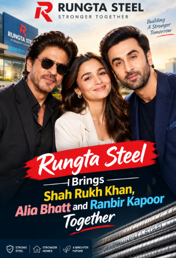Rungta Steel Brings SRK, Alia Bhatt & Ranbir Kapoor Together 1 Rungta Steel
