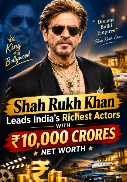 Shah Rukh Khan Leads India's Richest Actors with Rs 10,000 Crores Net Worth 3 Shah Rukh Khan Net Worth