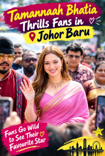 Tamannaah Bhatia Thrills Fans in Johor Baru